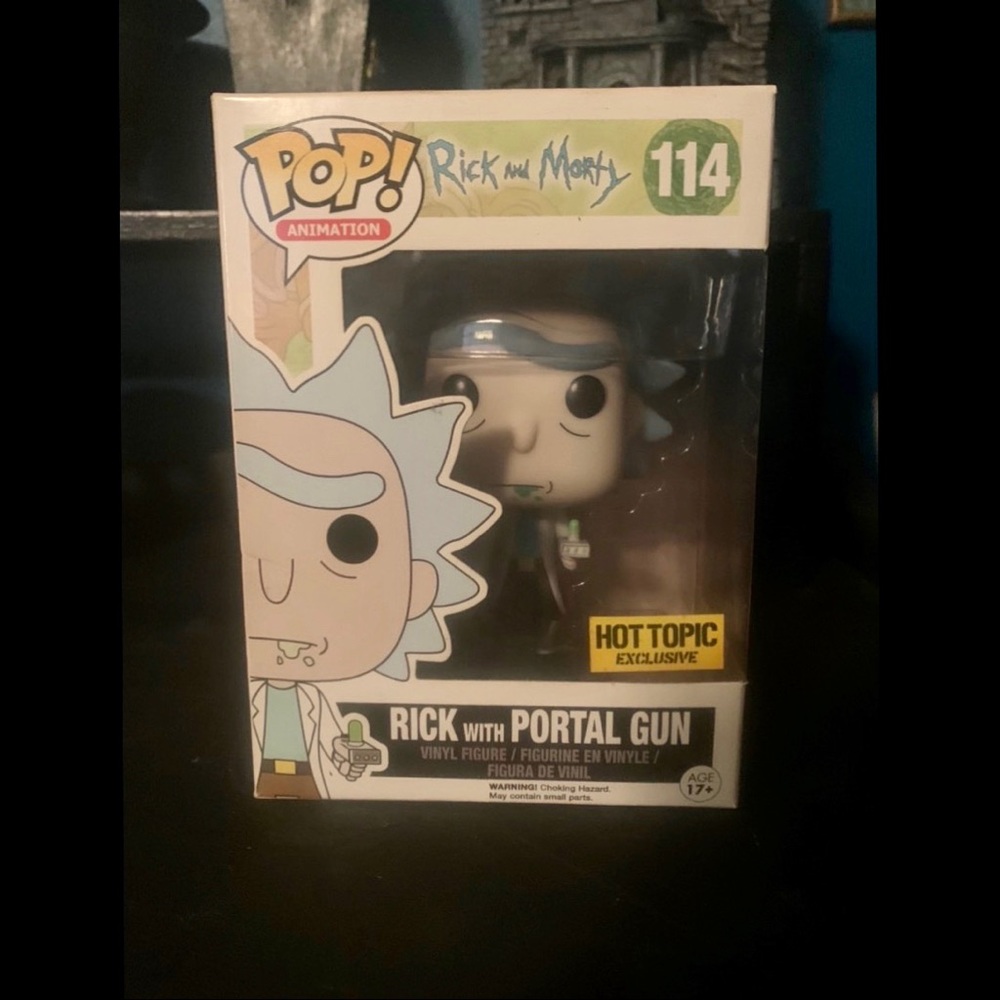 Funko Pop Rick W Portal Gun Exclusive